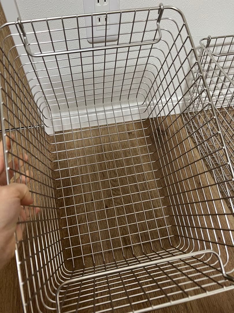 ステンレスワイヤーバスケット　無印良品　4つセット