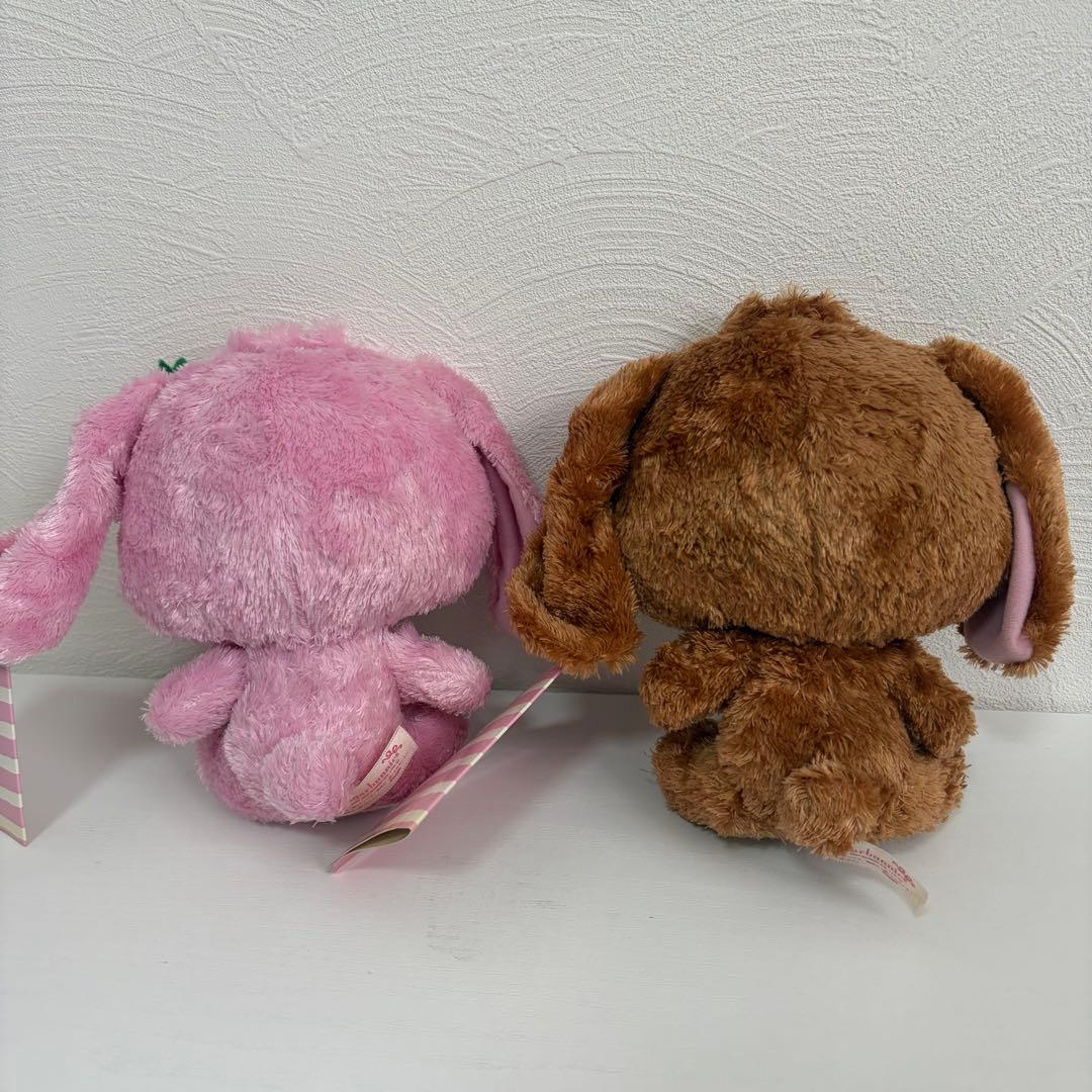 美品　タグ付き　シュガーバニーズ　ぬいぐるみ　ストロベリーうさ　くろうさ　当時物