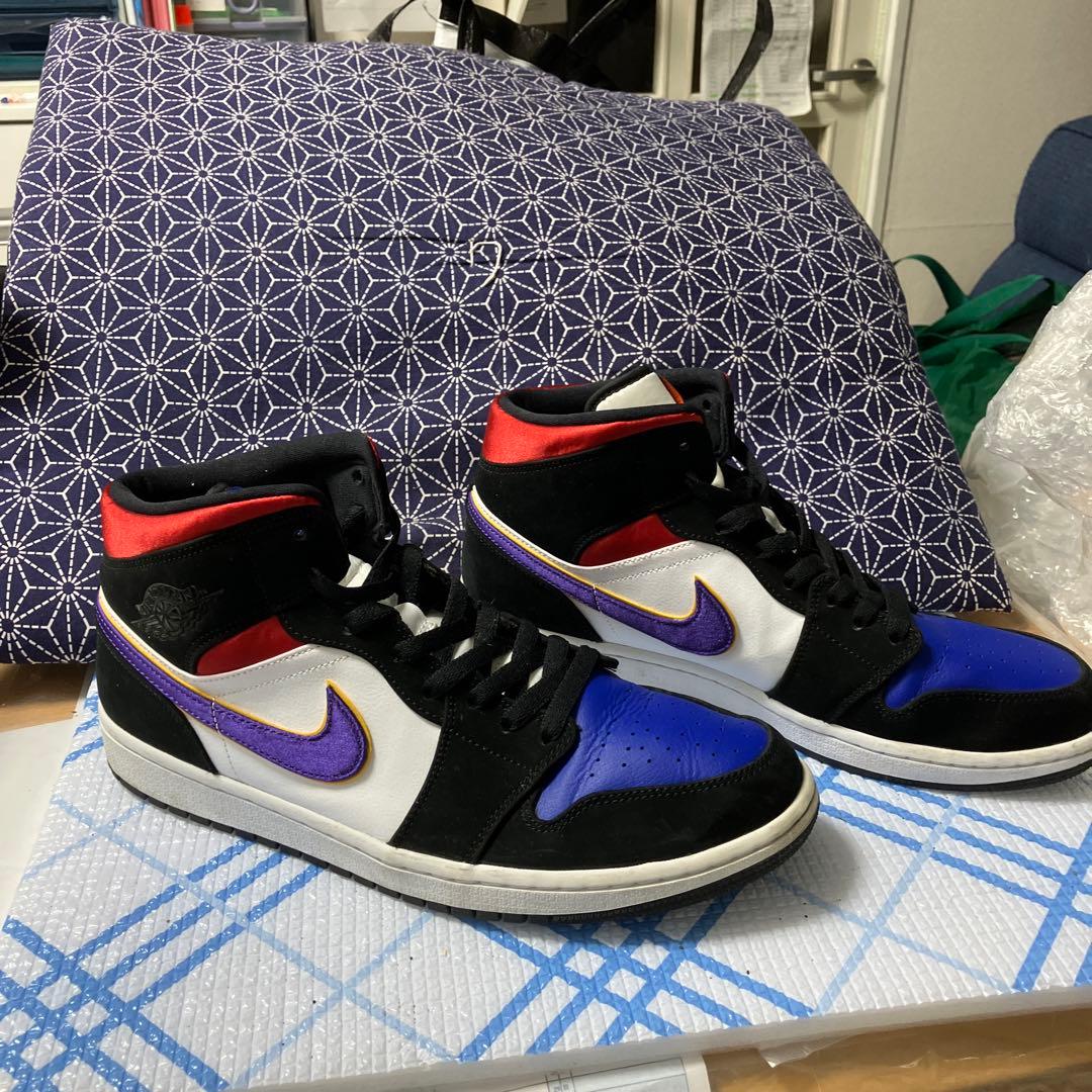 Air Jordan バスケットボールシューズ ハイカット 青 黒 白 赤
