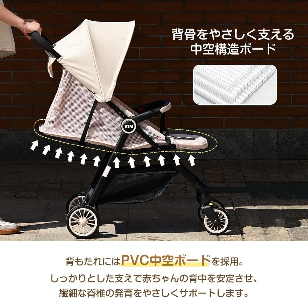 在庫一掃！ベビーカー 折りたたみ 超コンパクト 軽量 0~3歳頃 AB兼用