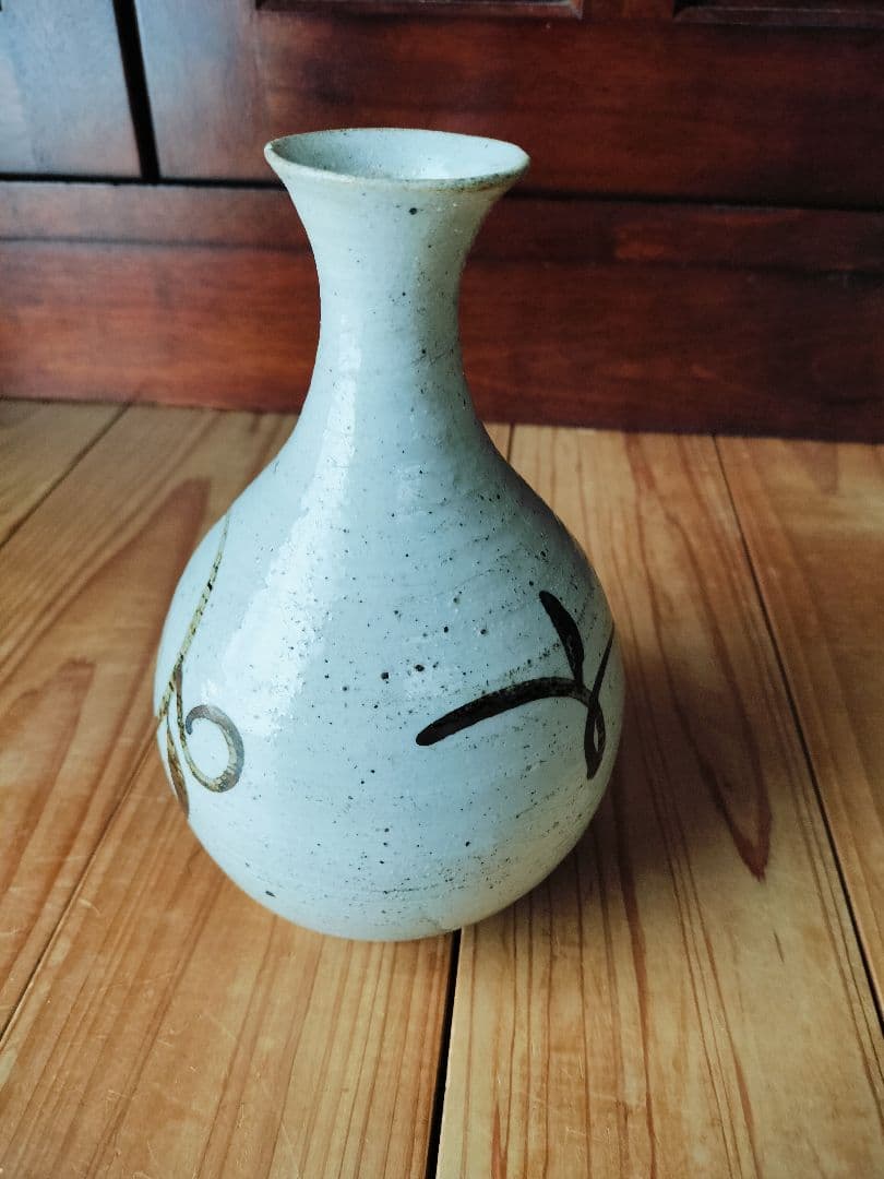 李朝鉄絵花瓶