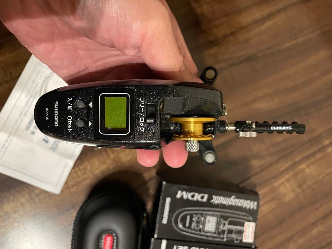 Wakasagimatic DDM ワカサギリール スタンドセット。