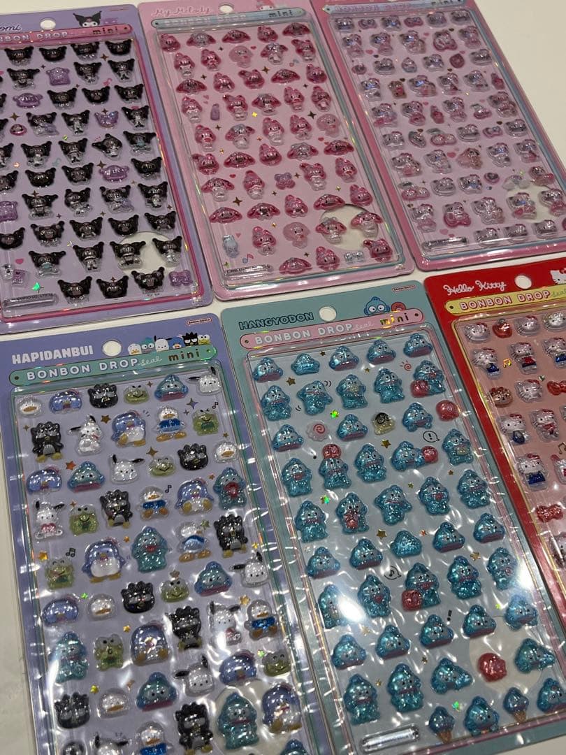 【正規品】ボンボンドロップシールmini6枚セットサンリオ