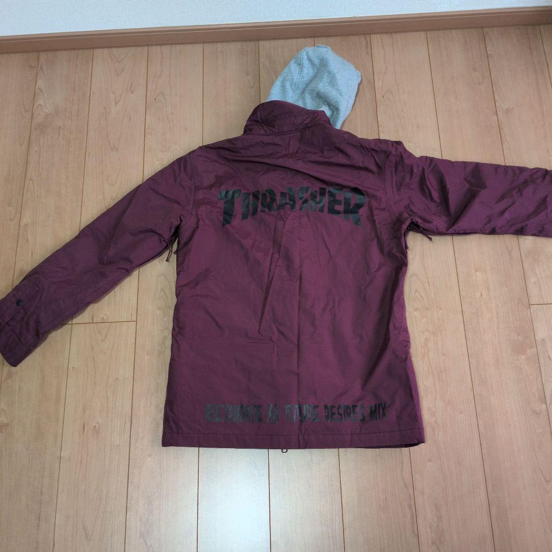 THRASHER スノーボードジャケット ワインレッド
