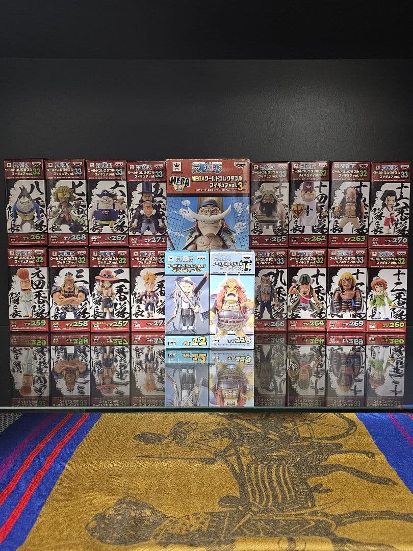 【山田太郎】ONE PIECE　ワーコレ　白ひげ海賊団　19体セット箱あり