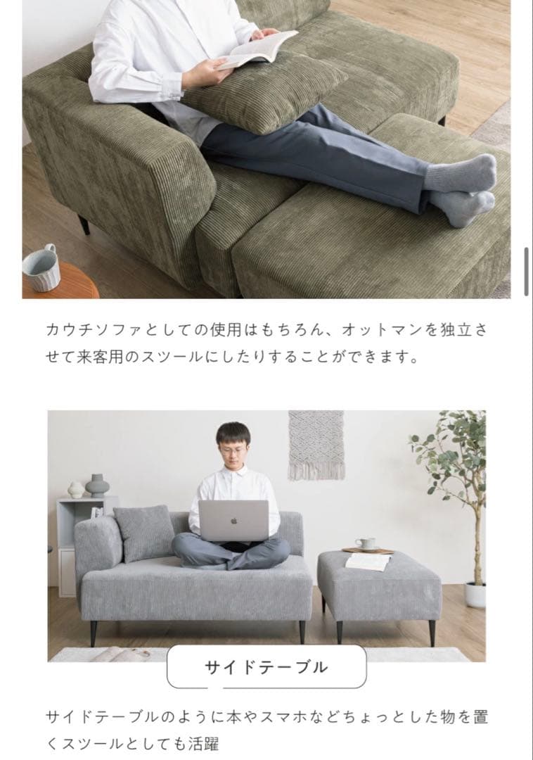 Mozuku Sofa Sicmo 2人掛け