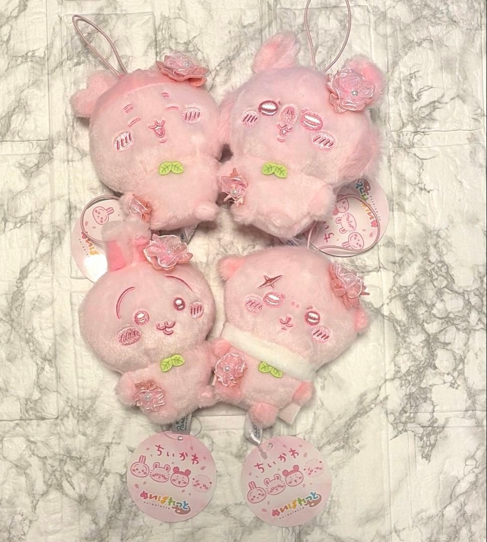 【新品・未使用】ちいかわ ぬいぱれっと さくらいろ マスコット　全4種