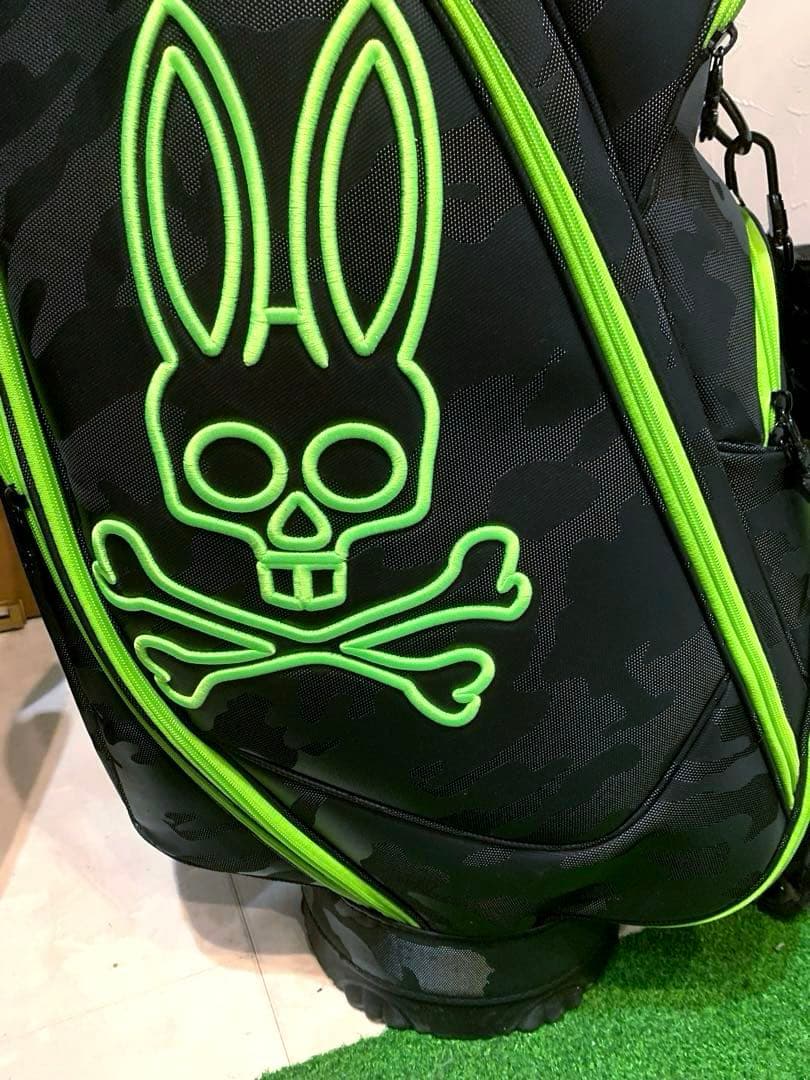 希少　完売美品　サイコバニー　キャディバッグ　ハイグレードモデル　ブラックカモ
