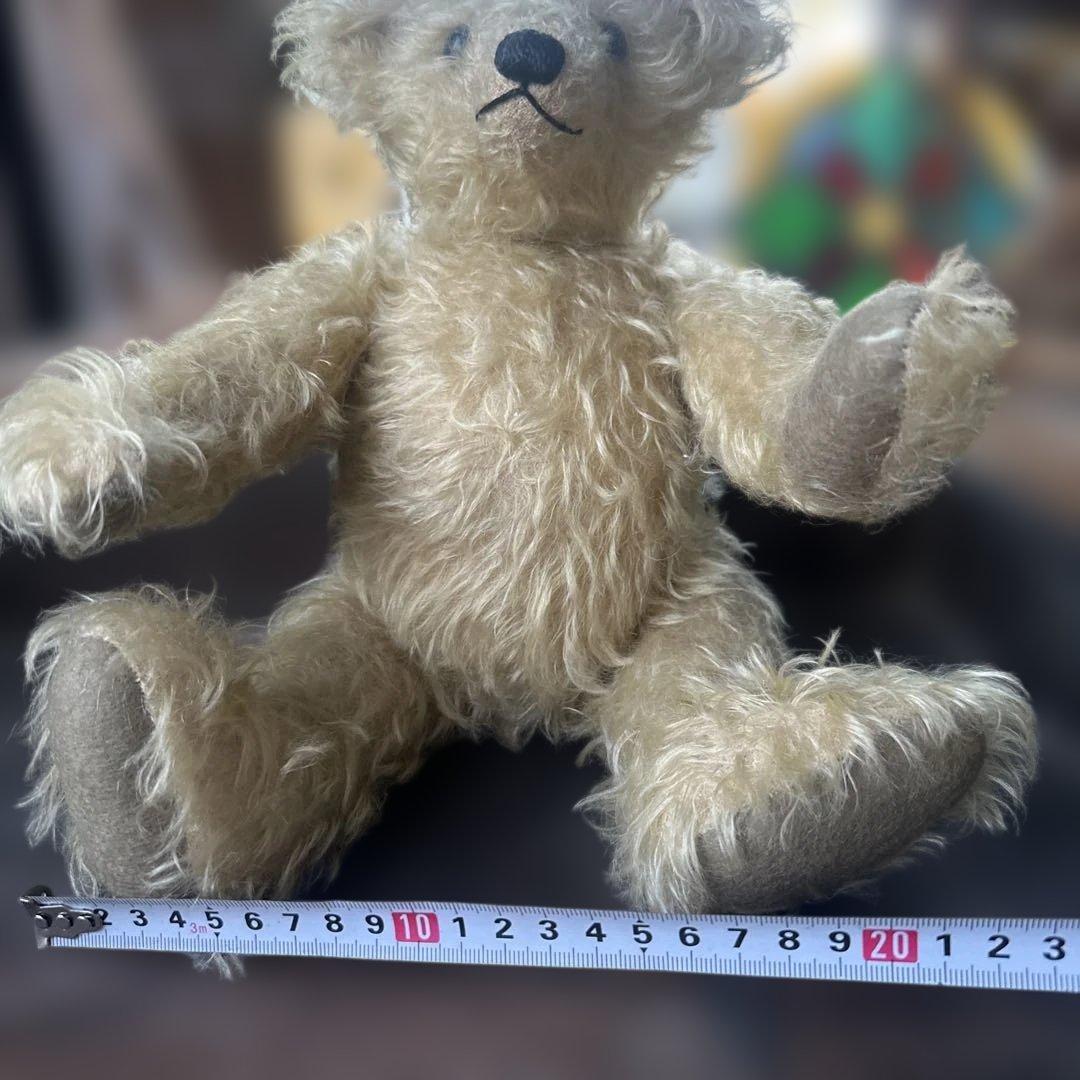 ヴィンテージ　蚤の市で購入！可愛いテディベア　ベージュのクマのぬいぐるみ
