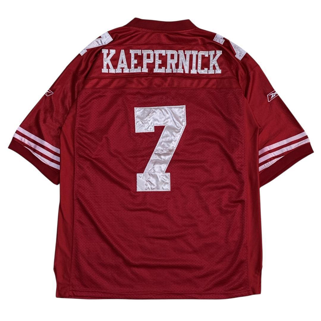 NFL 49ers Reebok ユニフォーム アメフト ゲームシャツ 刺繍ロゴ
