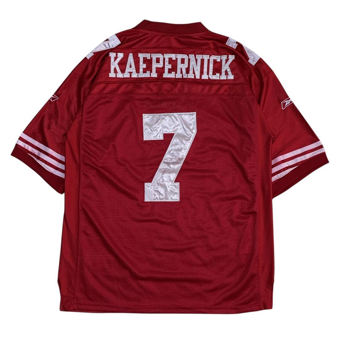 NFL 49ers Reebok ユニフォーム アメフト ゲームシャツ 刺繍ロゴ