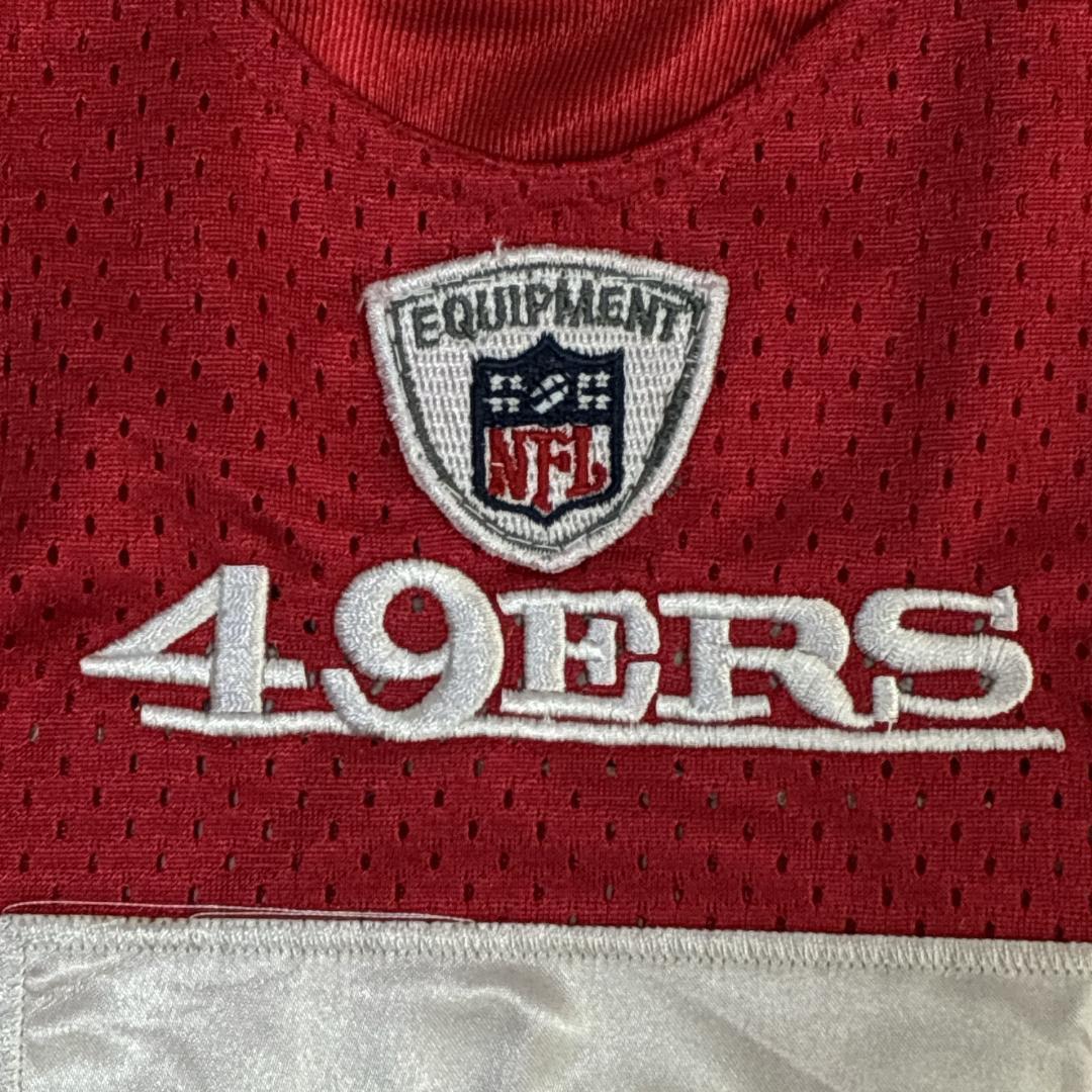 NFL 49ers Reebok ユニフォーム アメフト ゲームシャツ 刺繍ロゴ