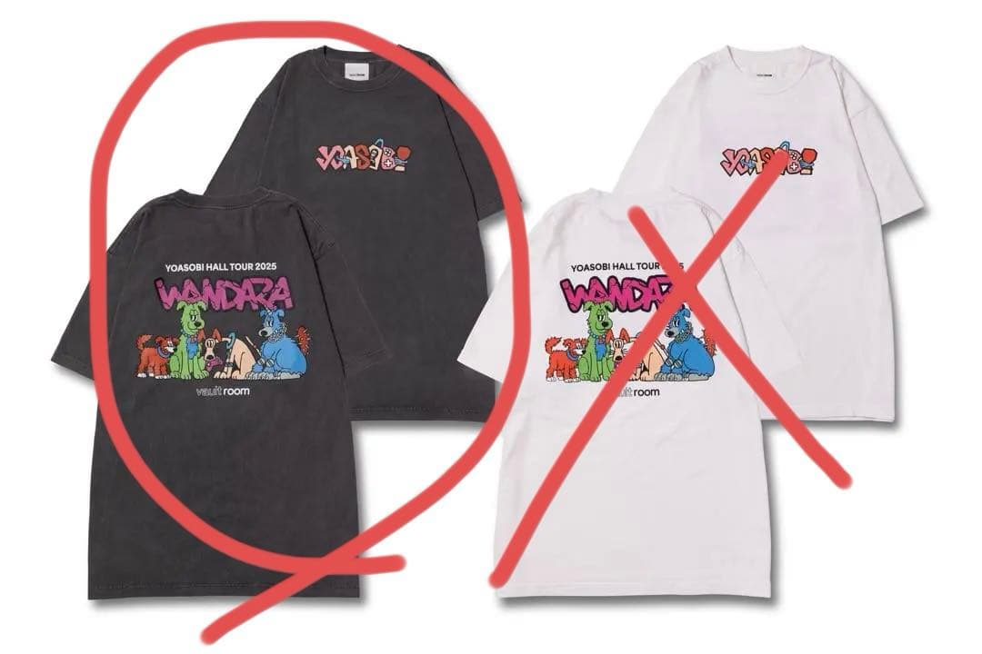 YOASOBIワンダラvaultroom Tシャツ Lサイズ CHARCOAL