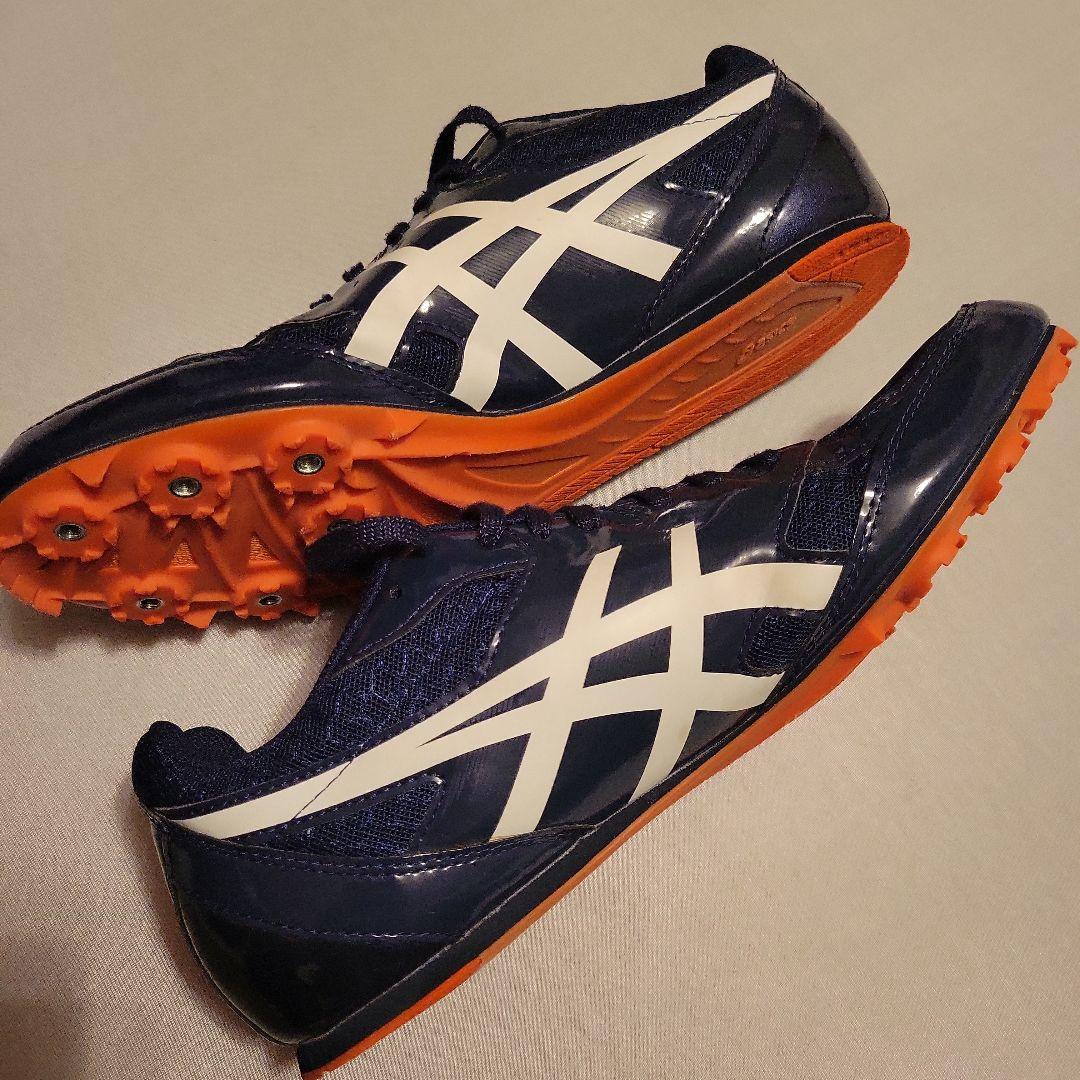 大幅お値下げ‼️【極美品】asics エフォート　スパイクシューズ　紺28センチ