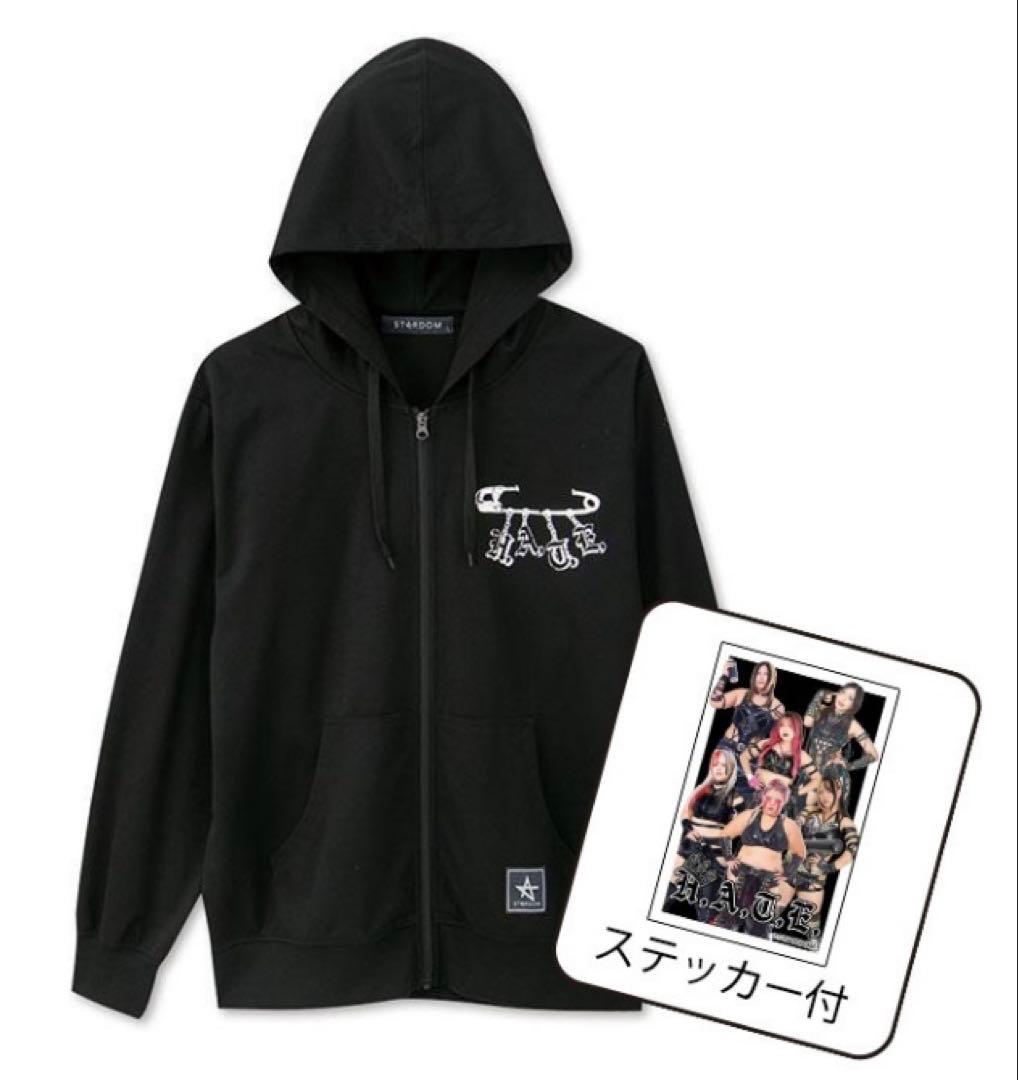 L　スターダム　上谷沙弥　ジップパーカー　ステッカー付、他　LL　3L