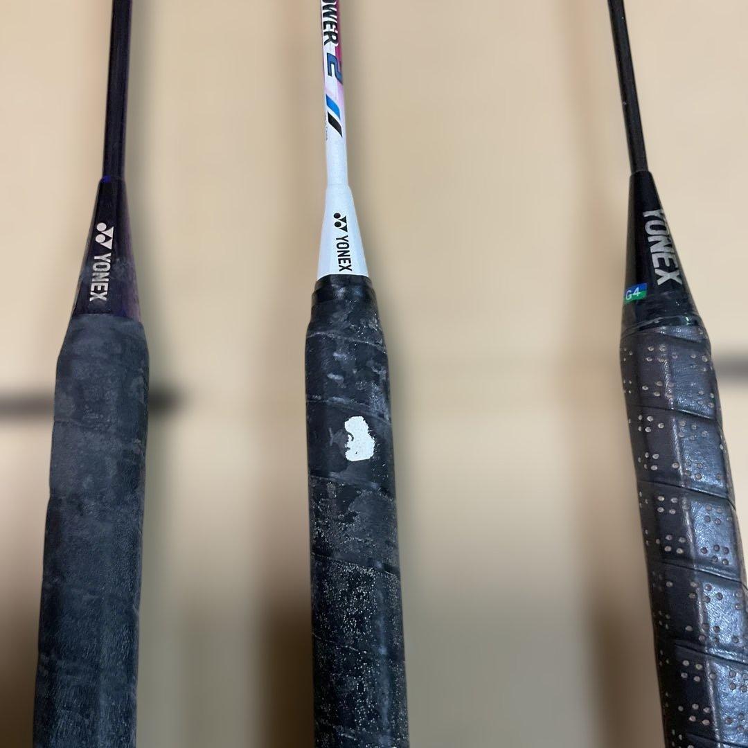 YONEX バドミントンラケット 3本セット