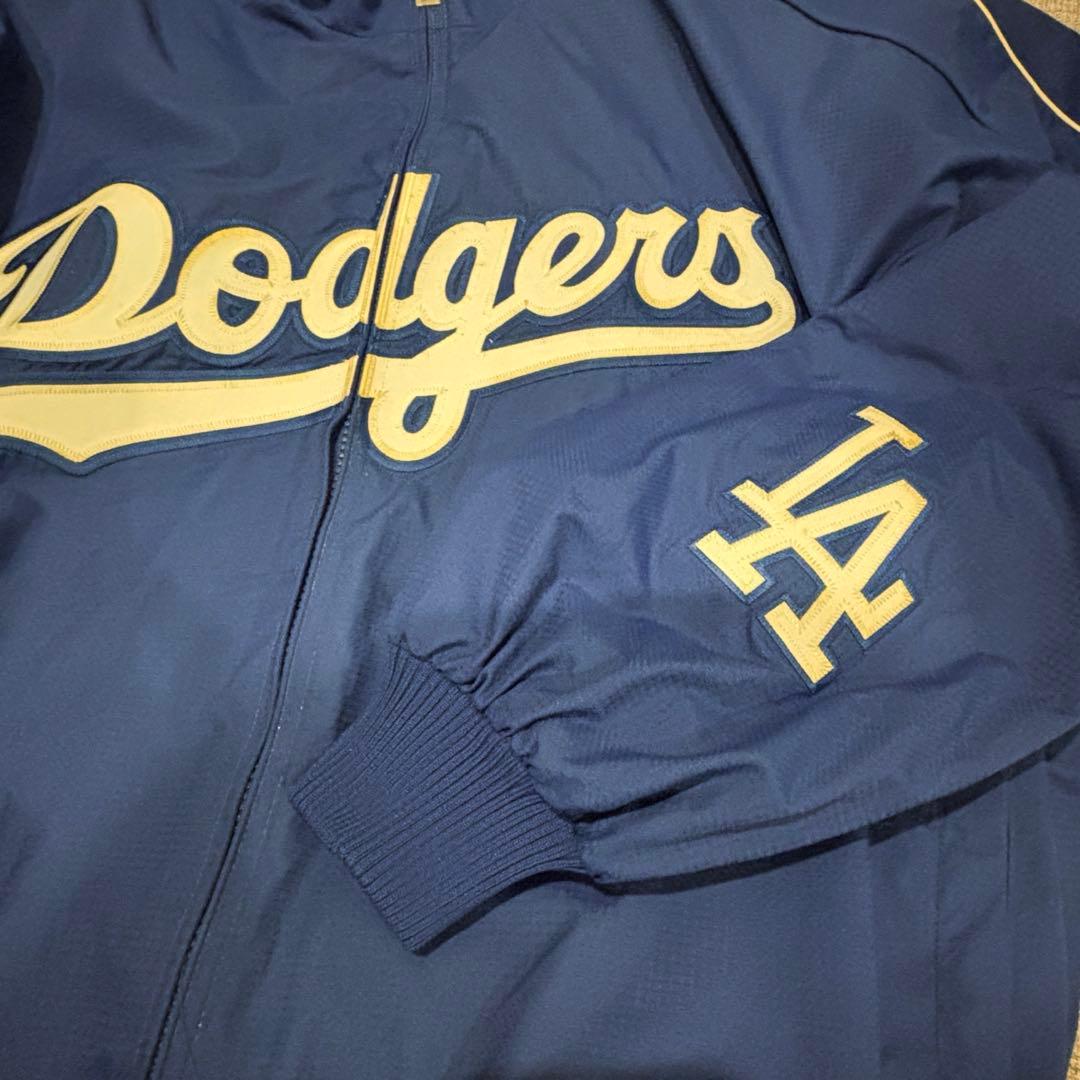 ヴィンテージ　ドジャース　ナイロンジャケット　MLB マジェステック　L