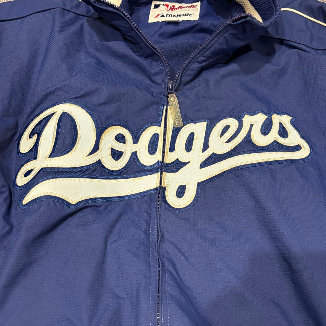 ヴィンテージ　ドジャース　ナイロンジャケット　MLB マジェステック　L