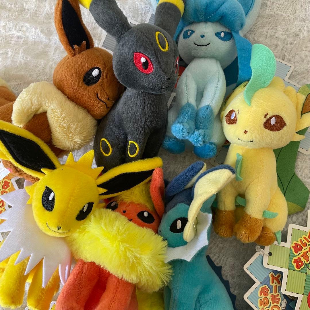 ポケモン　おすわりポーズぬいぐるみ　ブイズ　計7点