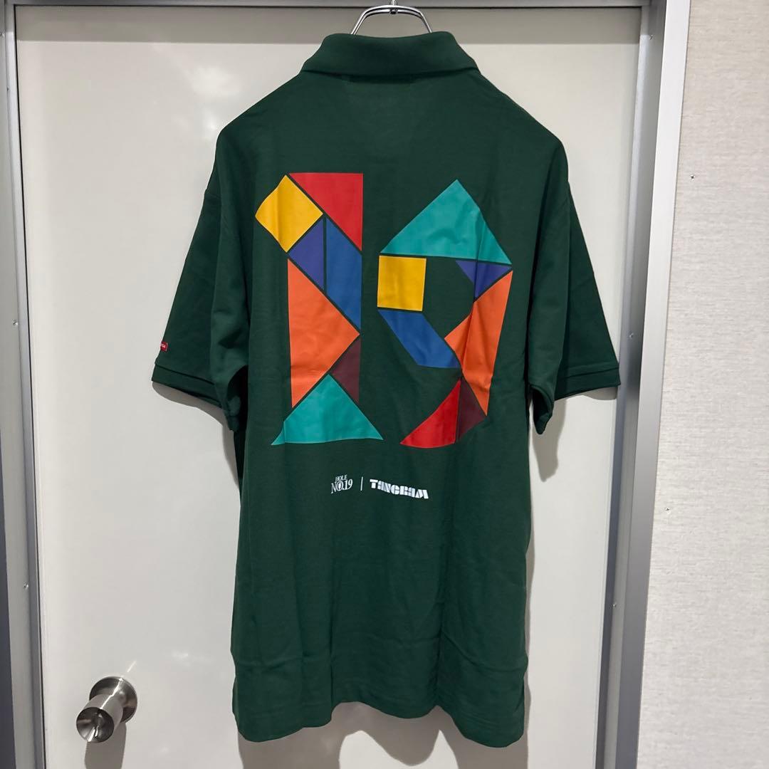 tangram タングラム　ダークグリーン ポロシャツXL