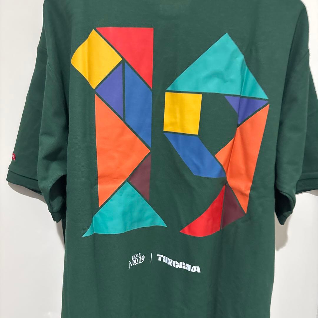 tangram タングラム　ダークグリーン ポロシャツXL