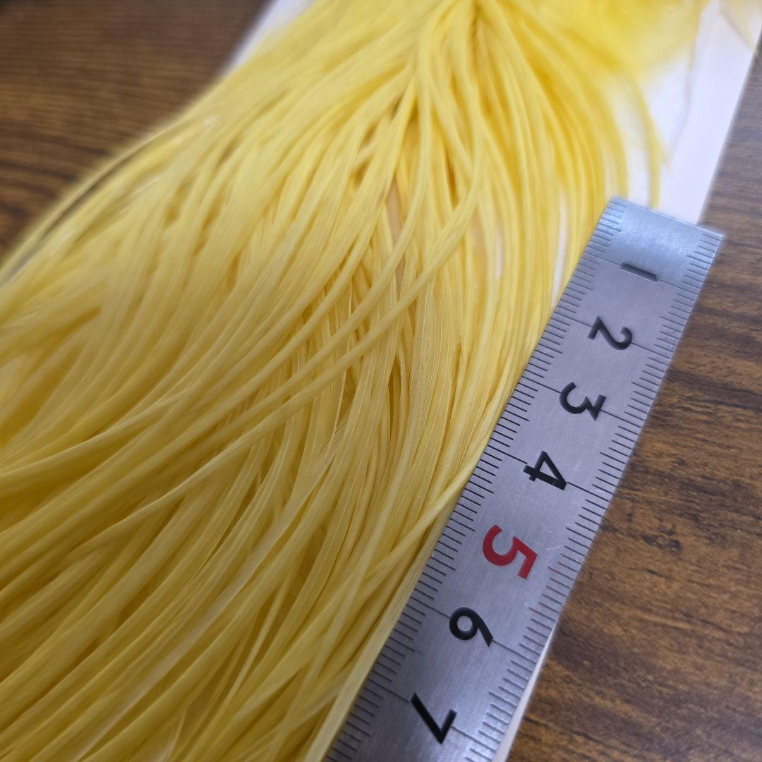 Whiting half saddle ハックル　ホワイトペールイエロー