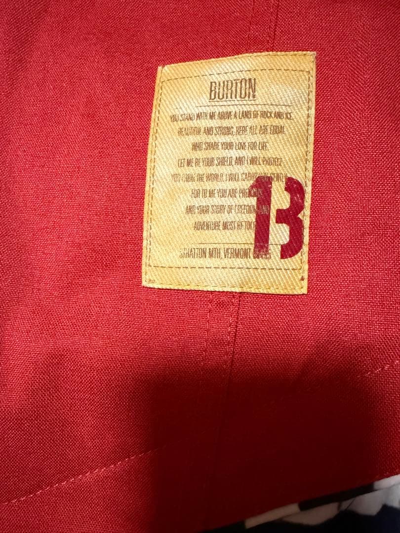 BURTON スキー スノーボード ウェア メンズ M 赤