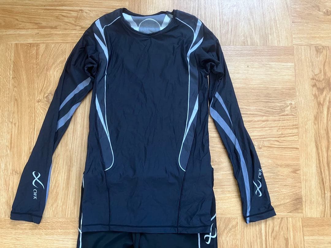 【美品】CW-X コンプレッション上下セット S/M ランニング