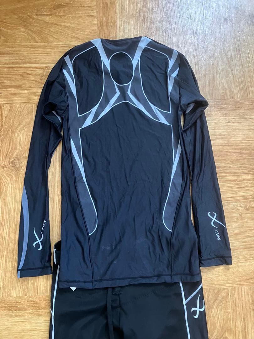 【美品】CW-X コンプレッション上下セット S/M ランニング