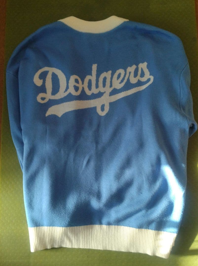 LA Dodgers カーディガン ライトブルー