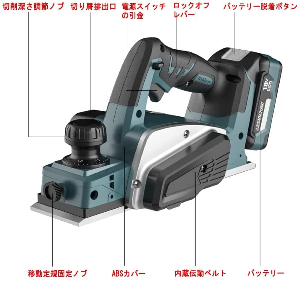 マキタ カンナ Makita 充電式 互換 電動カンナ 18V 14.4V  B
