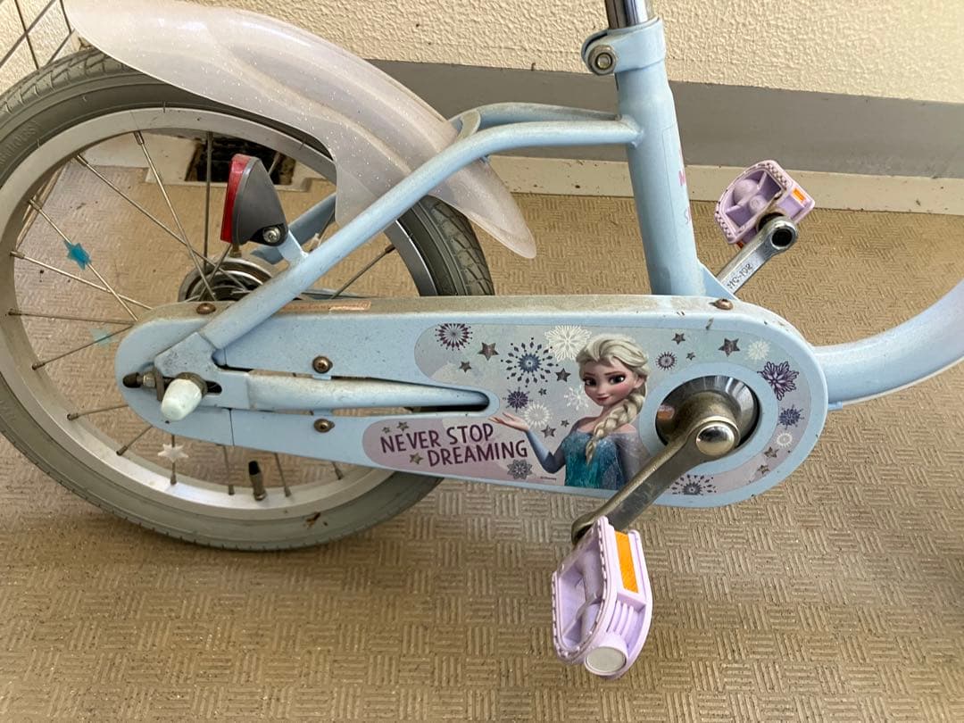 極上品　新品28000円　アナと雪の女王　幼児用自転車