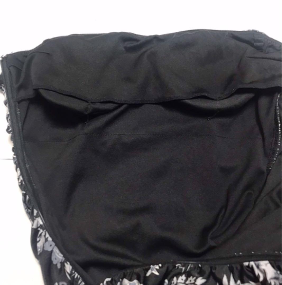 新品！女性らしいボディーラインがしっかりでるロングドレス　リボン紐でアレンジを！