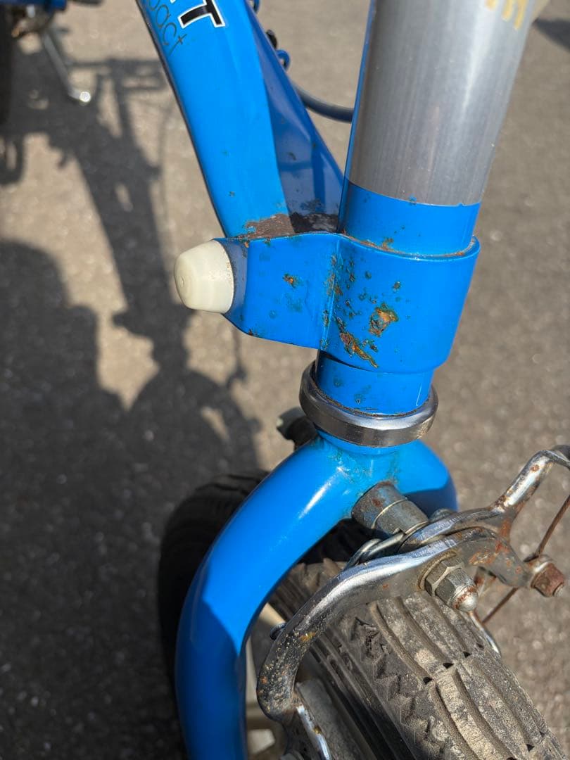 麦*ん様 ☆ ブリヂストン トランジット コンパクト 折りたたみ自転車 青☆