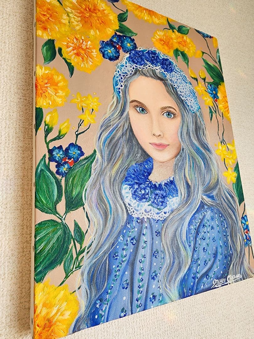 油絵　絵画　原画　人物画　美人画　アート