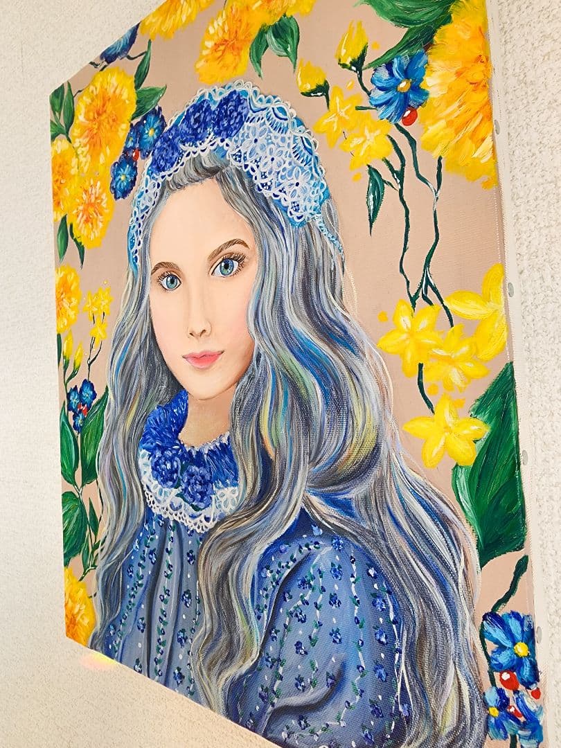 油絵　絵画　原画　人物画　美人画　アート