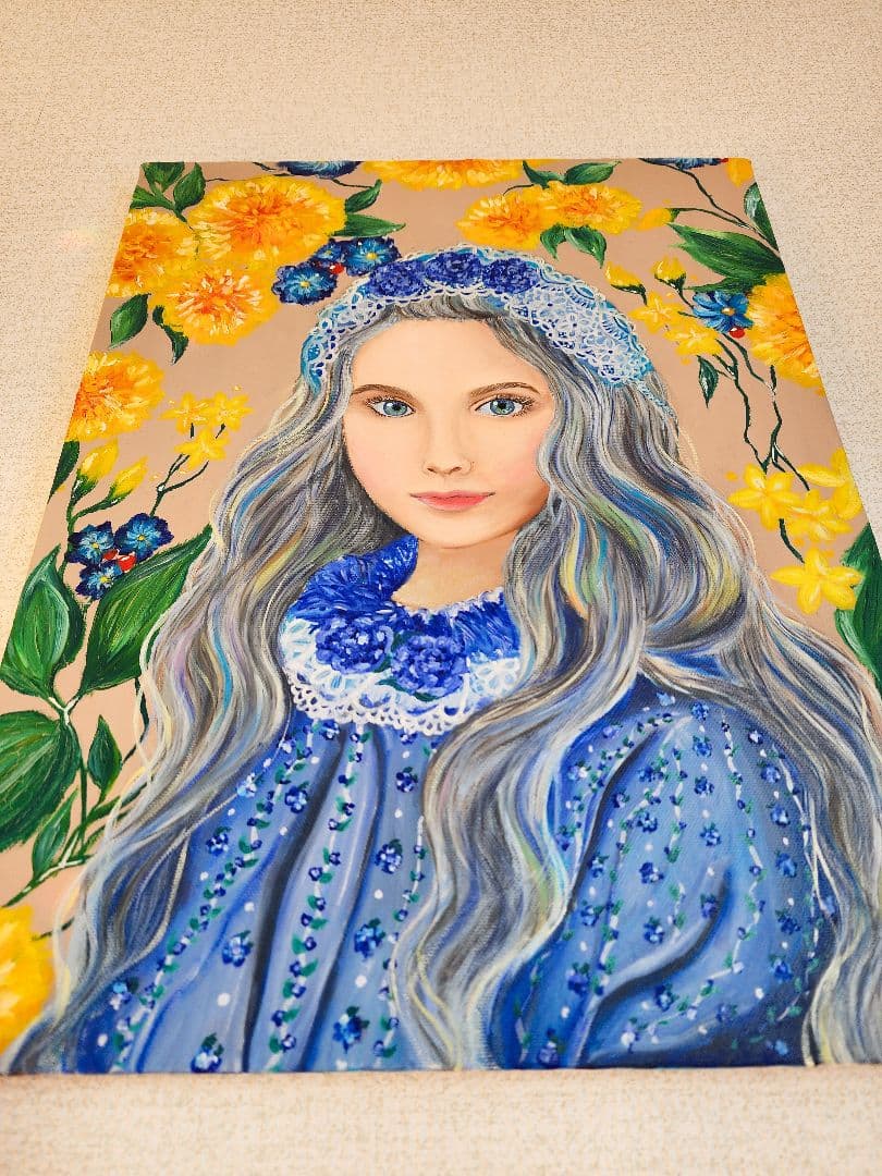 油絵　絵画　原画　人物画　美人画　アート