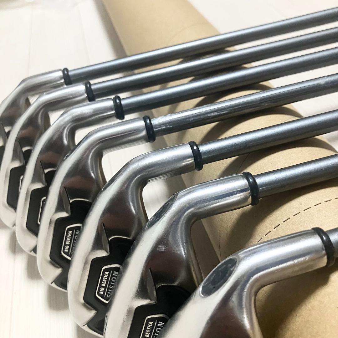 【クリーニング済callaway FUSIONキャロウェイアイアンセット7本/R