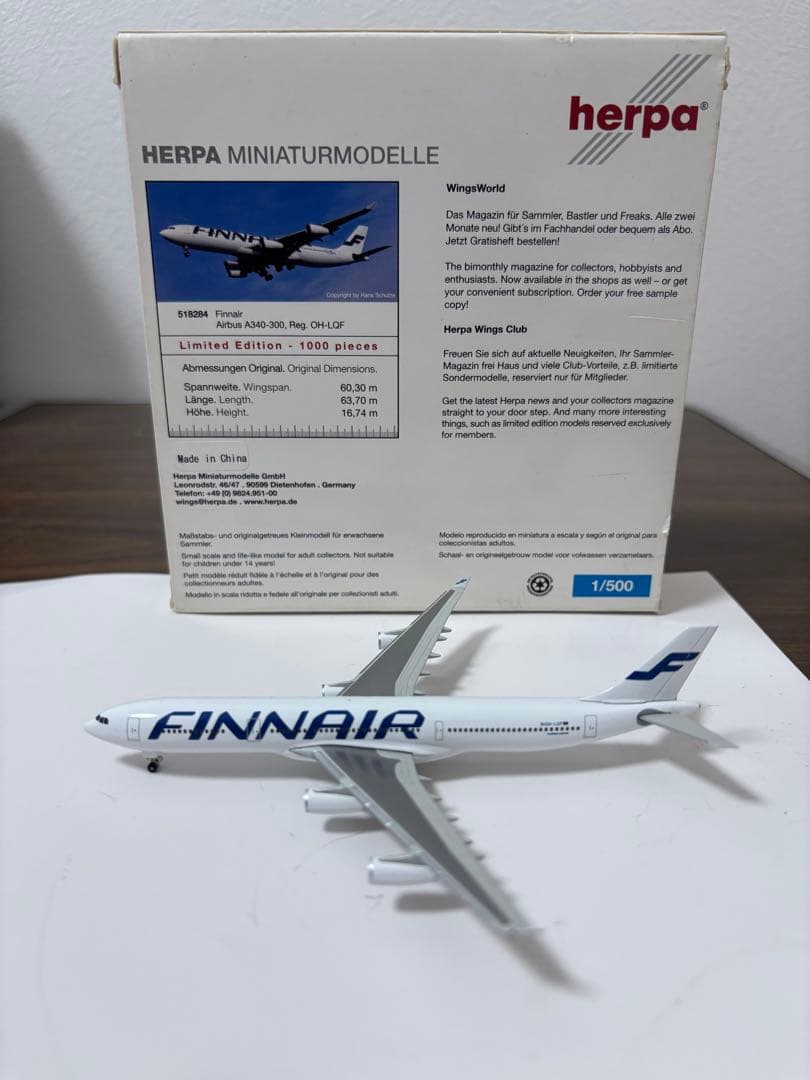 フィンエアー A340-300 1000 pieces herpa 1/500