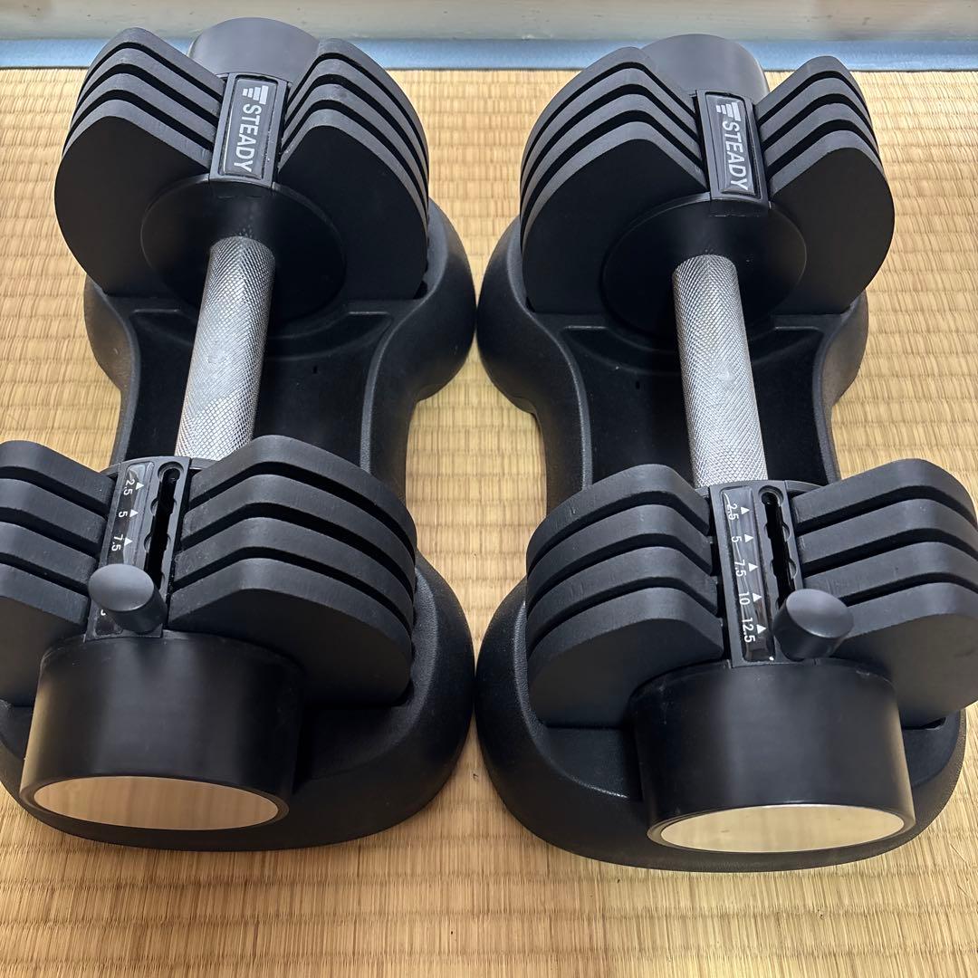 STEADY 可変式ダンベル 12.5kg 2個セット