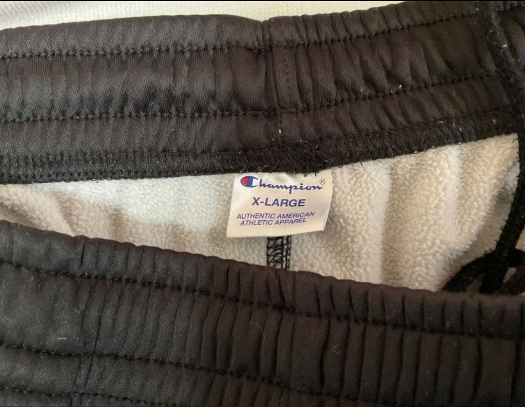 Champion ブラックジャージパンツ X-LARGE