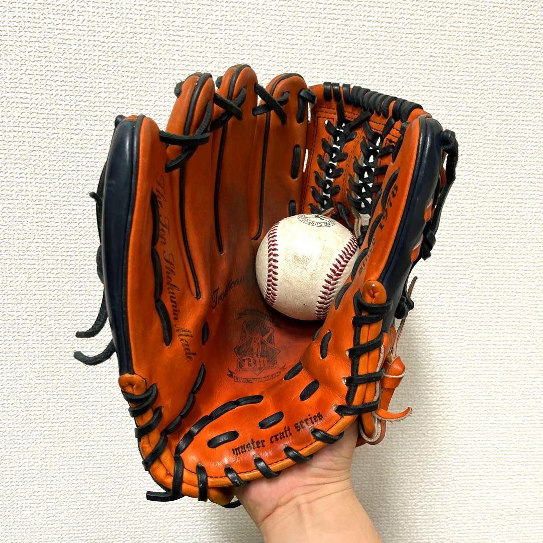 541 ベースマン プロ支給品 日本ハム 大貝恭史 硬式 内野手グローブ 左投げ