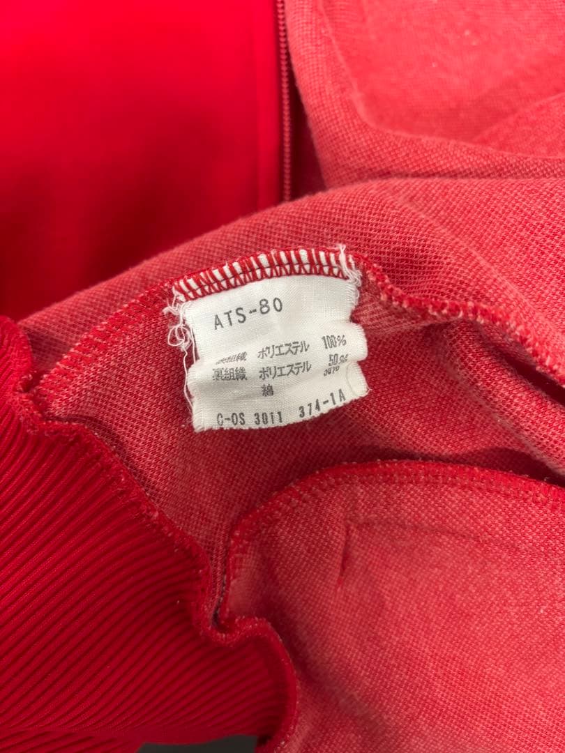 ［adidas］デサント製　トラックジャケット　レッド　M 2512-032