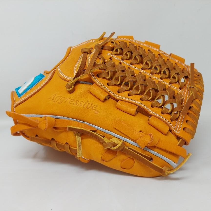 ラベル交換T11 久保田スラッガー 軟式グラブ KSN-L7S 右投げ オレンジ
