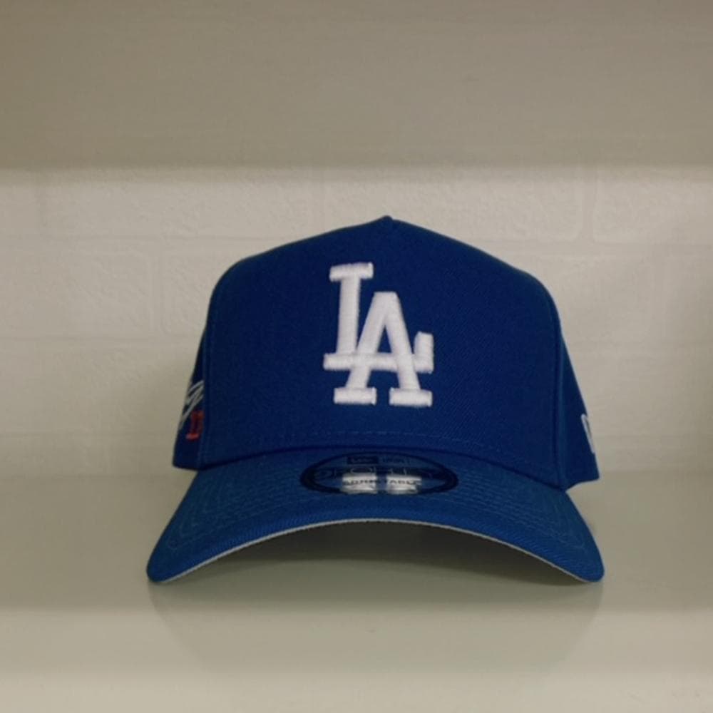 大谷翔平選手サイン入り刺繍ドジャースキャップ9FORTY　ブルー