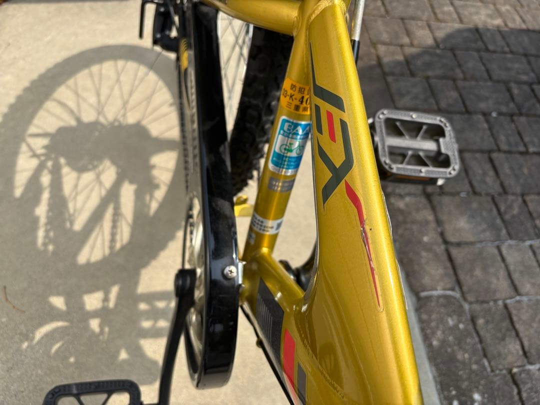 超美品 ブリヂストン 24型 子供用自転車 ゴールド EX46 変速