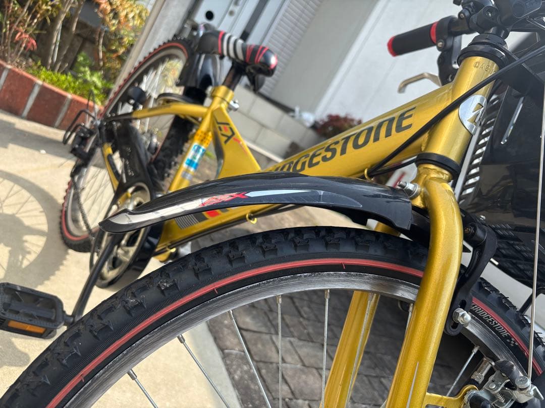 超美品 ブリヂストン 24型 子供用自転車 ゴールド EX46 変速