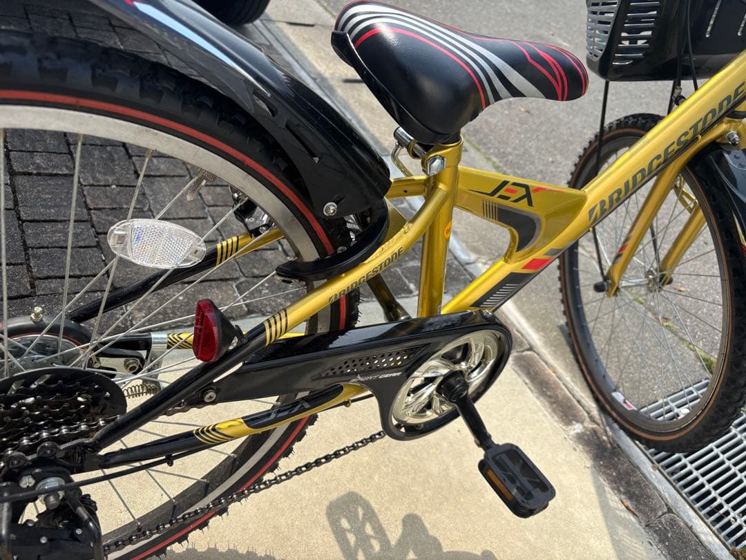 超美品 ブリヂストン 24型 子供用自転車 ゴールド EX46 変速