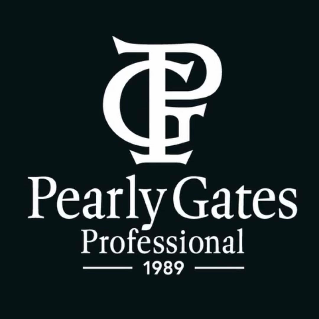 新品★パーリーゲイツ 半袖ハイネックシャツ モックネックシャツ 白×黒ロゴ 0