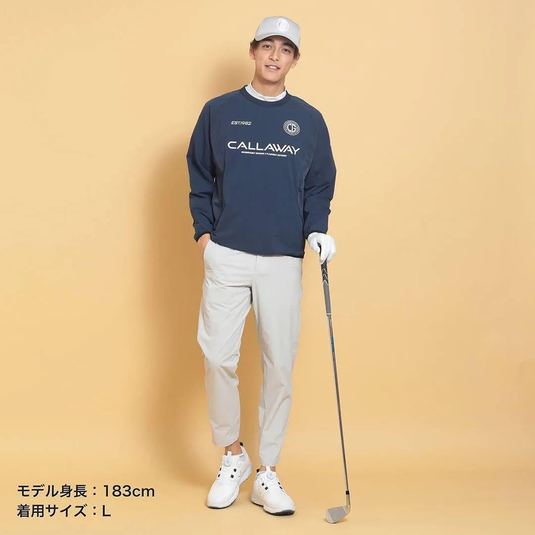 【新品】キャロウェイ／クルーネックブルゾン／ストレッチ／Ｍサイズ